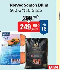 NORVEÇ SOMON DİLİM 500 G fiyat ve kampanya bilgisi